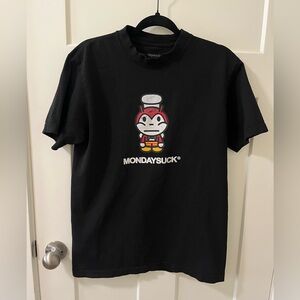 Mondaysuck Short Sleeve Shirt Jollibee Black Size M
